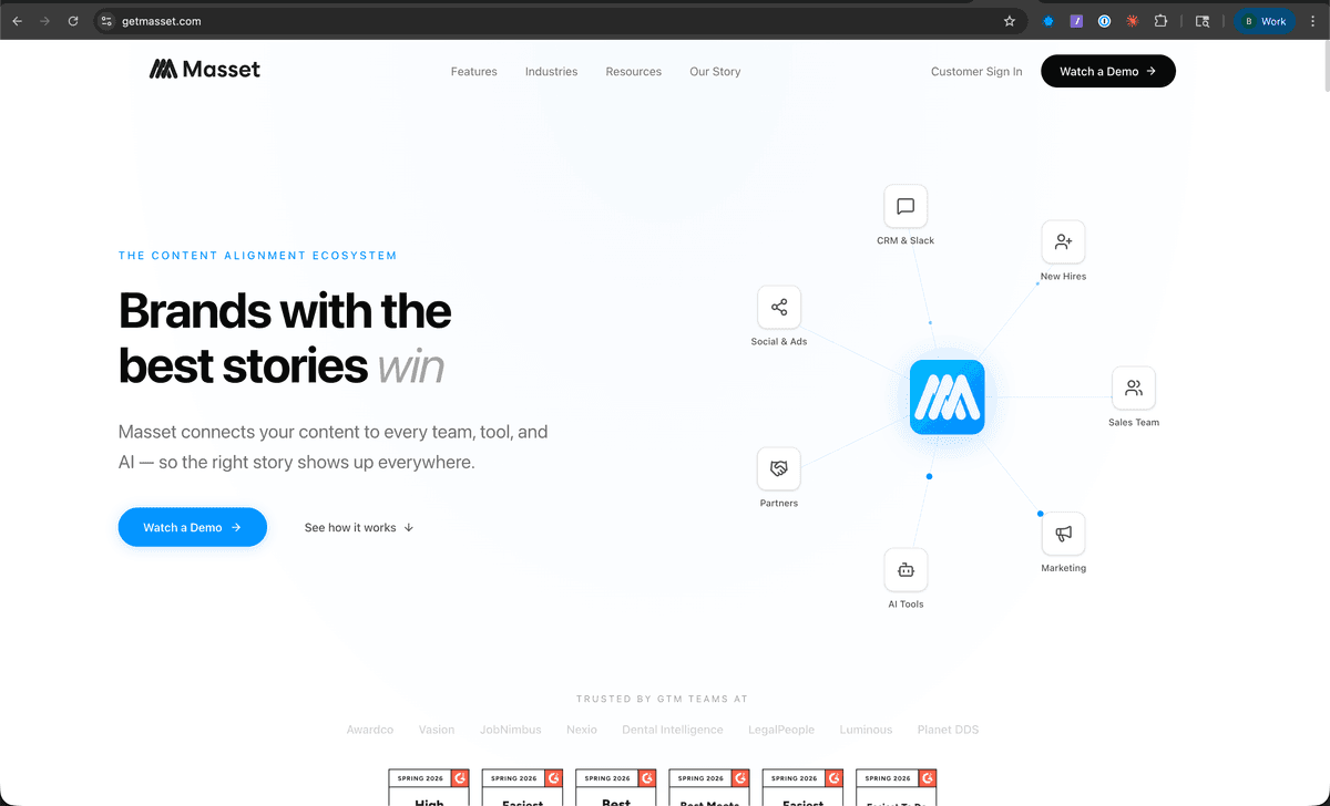 Building a website with Masset MCP and Claude Code