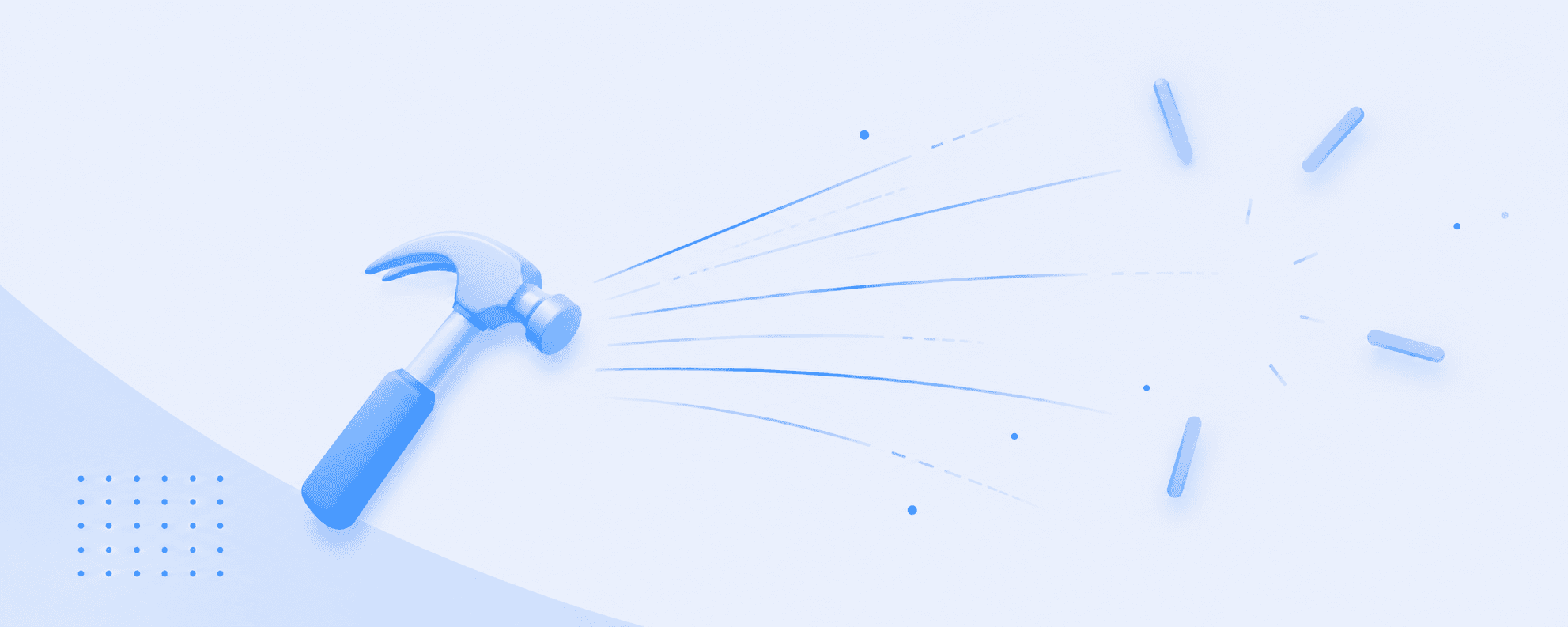 A marketer directing AI to build tools, automations, and reports, illustrating the shift from strategist who waits to marketer who builds.