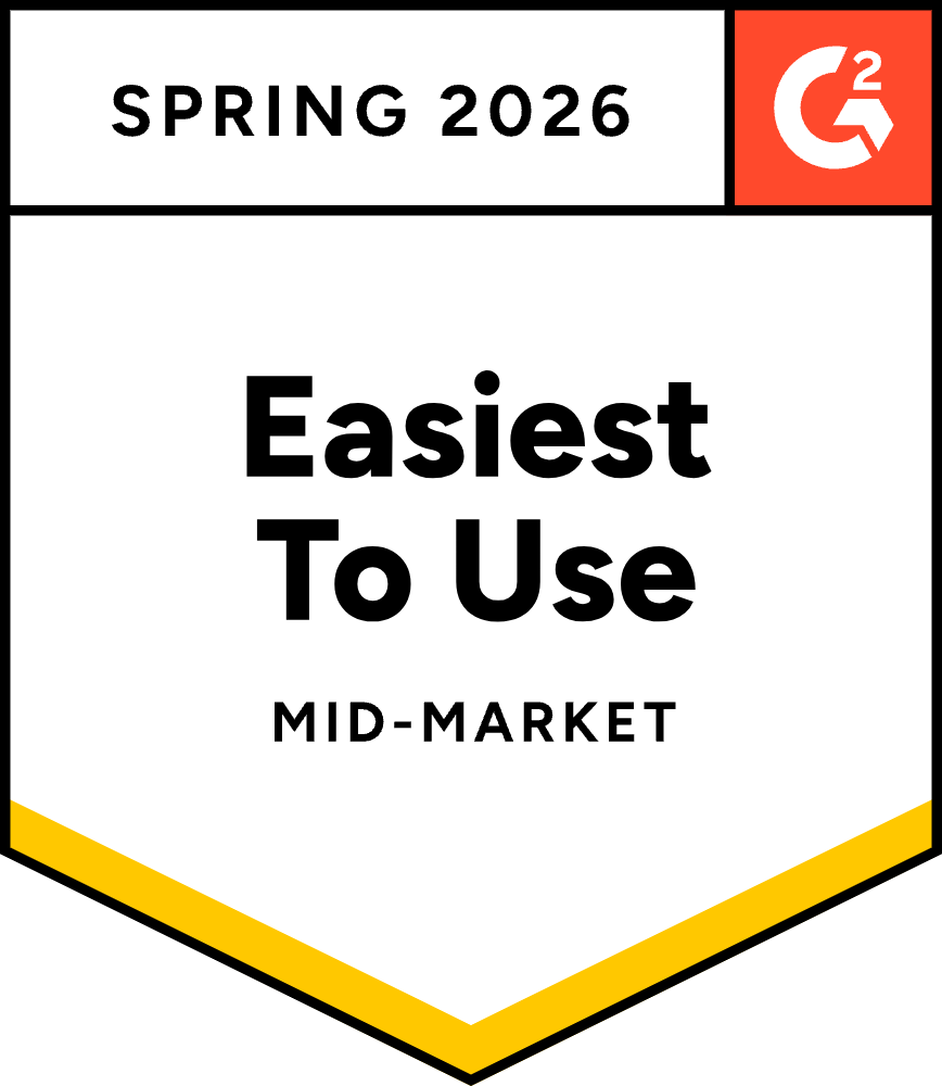 G2 Mid-Market Easiest to Use